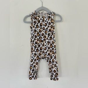 Spearmint Love | Bamboo | baby girl | one piece | leopard print | 0-3